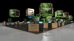 Infografía del stand de Canarias en la ITB de Berl