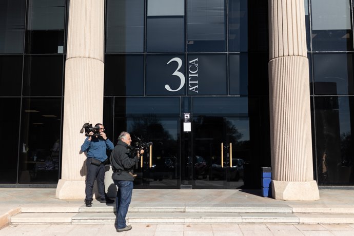 Fachada de los juzgados de Pozuelo de Alarcón, a 29 de febrero de 2024, en Pozuelo de Alarcón, Madrid (España).
