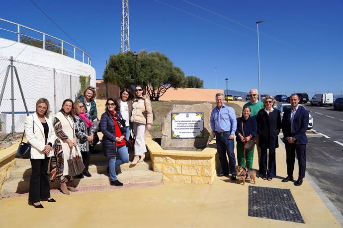 El alcalde de Estepona, José María García Urbano, visita obras de ampliación ejecutadas por el Ayuntamiento para mejorar ronda norte de circunvalación.