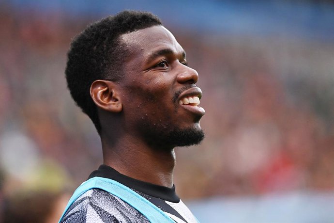 Archivo - Paul Pogba (Juventus) warms up during the Italian championship Serie A football match between US Sassuolo Calcio and Juventus FC on April 16, 2023 at Mapei Stadium-Citta del Tricolore in Reggio Emilia, Italy - Photo Gianluca Ricci / LiveMedia 