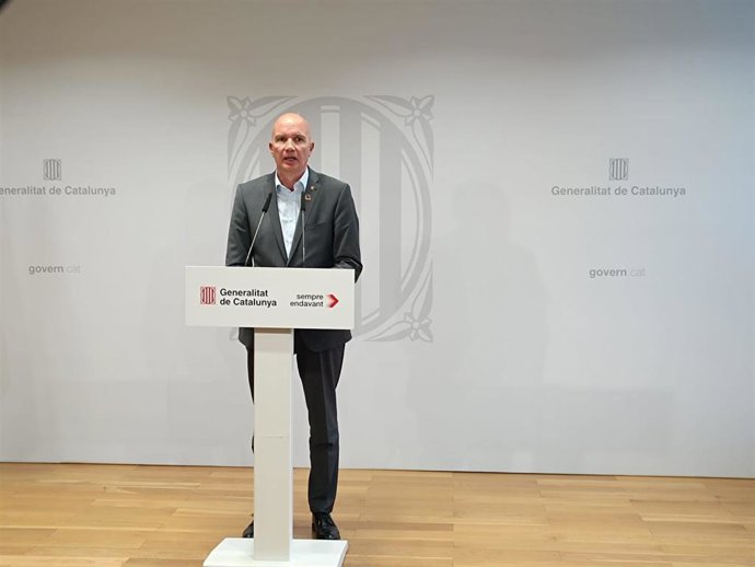 Mascort en la comparecencia de este jueves tras reunirse con los agricultores