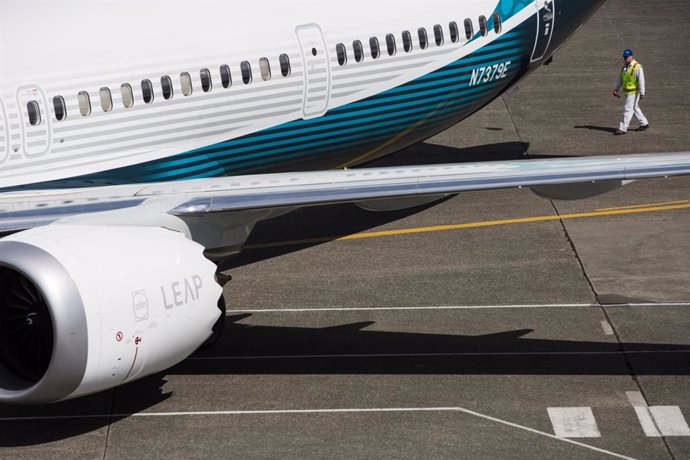 Archivo - Un avión Boeing 737 MAX en Seattle.