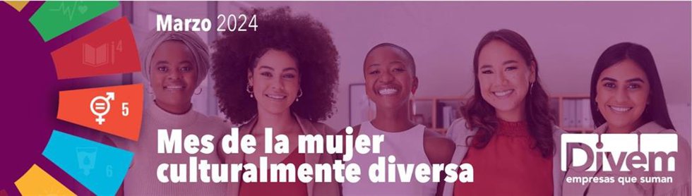 Archivo - Cartel del 'Mes de la mujer culturalmente diversa' de Accem, con el que la ONG va a promover actividades para animar a las empresas a valorar el liderazgo y el talento de las mujeres culturalmente diversas.