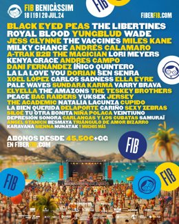 El FIB confirma una nova tanda d'artistes