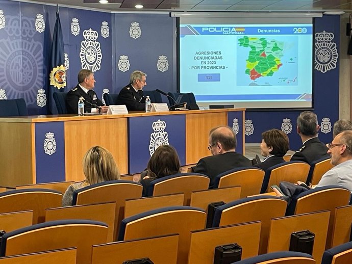 Presentación de datos de agresiones a sanitarios