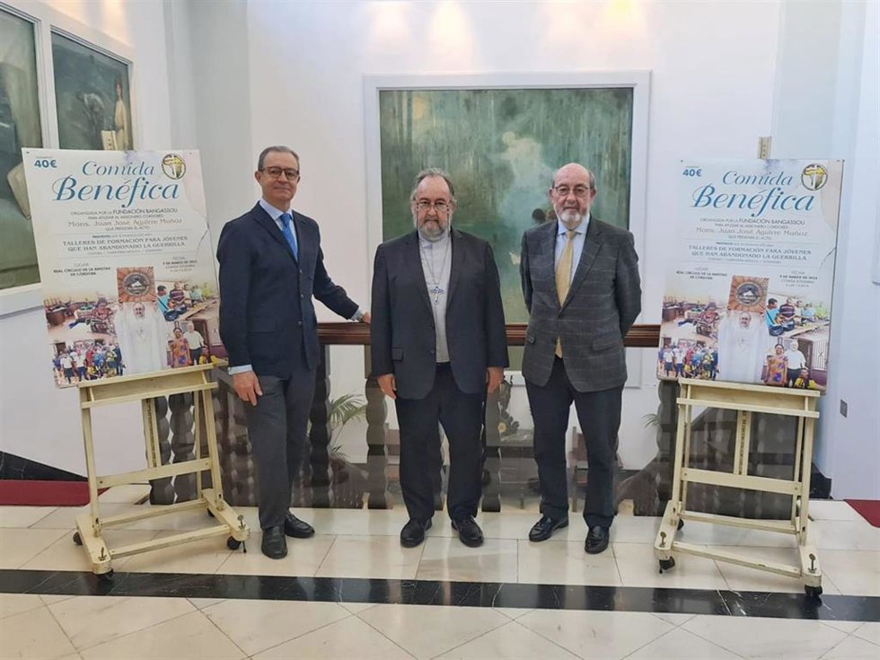 Presentación de la comida solidaria de la Fundación Bangassou del día 9 de marzo.