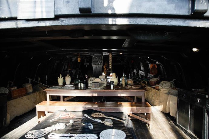 Archivo - Detalle interior de la Nao Victoria. ARCHIVO.