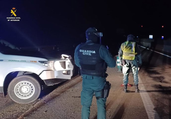 Agentes de la Guardia Civil durante el dispositivo de búsqueda