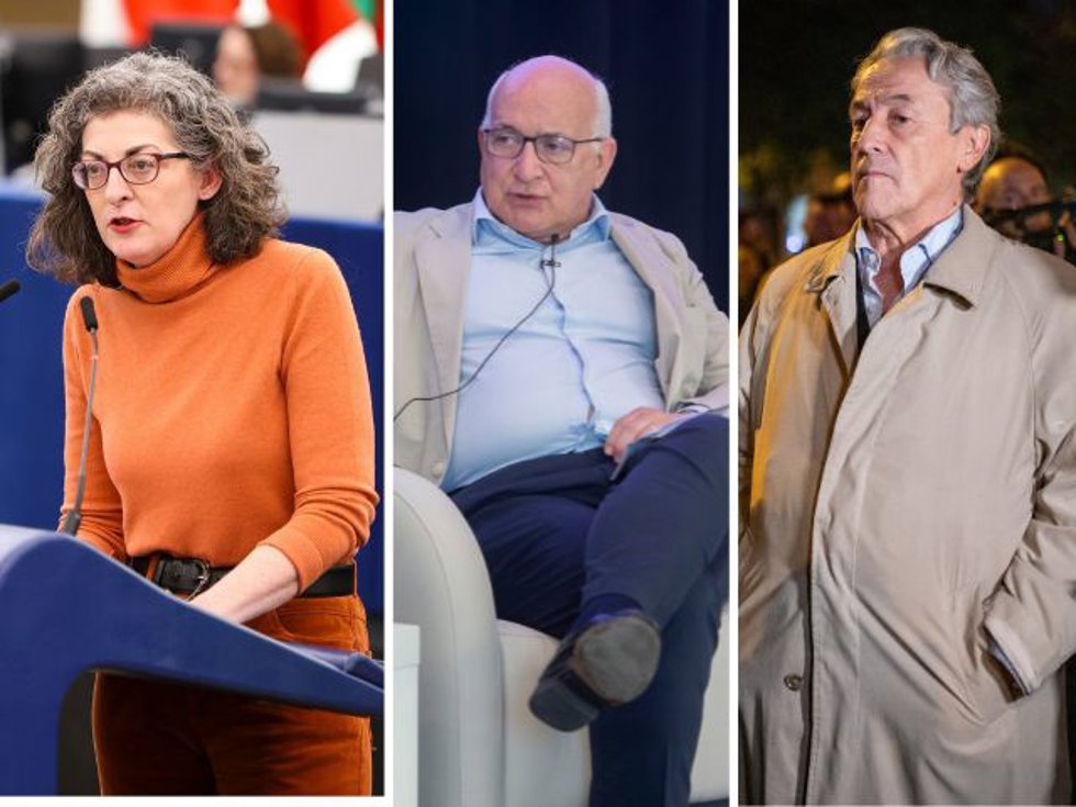 Montaje con el eurodiputado del Partido Popular Javier Zarzalejos, Maite Pagazaurtundúa y Hermann Tertsch