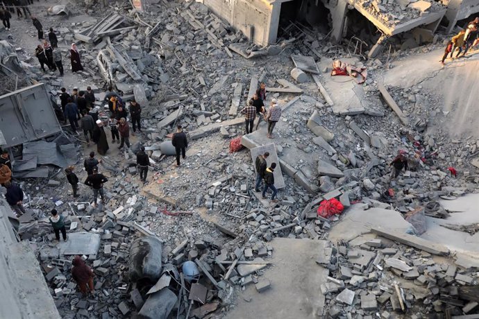 Ataque israelí en el campo de refugiados de Nuseirat, en la Franja de Gaza