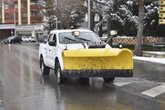 Foto: La nieve provoca restricciones a camiones en carreteras del Pirineo oscense y obliga a circular con precaución en Teruel