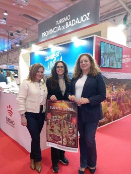 La Diputación de Badajoz presenta en la Bolsa de Turismo de Lisboa el proyecto 'Condado del Guadiana' y la fiesta 'Emérita Lúdica'