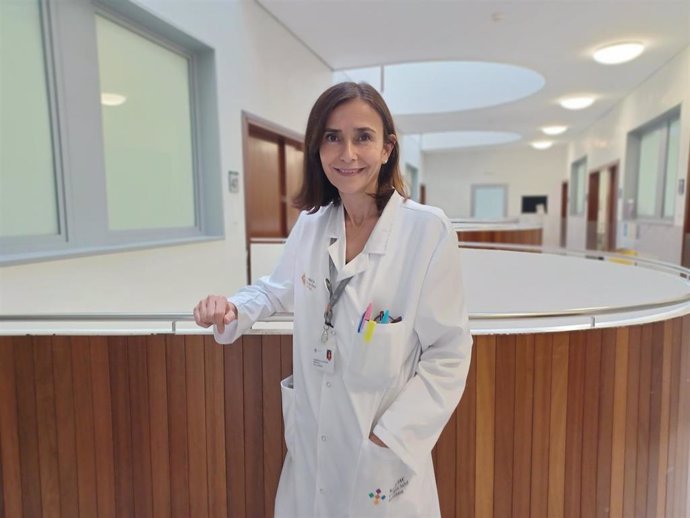 La oncóloga médica del Instituto de Investigación Sant Pau, Teresa Ramón y Cajal, en al campus Salud Barcelona del Hospital Sant Pau (Barcelona)