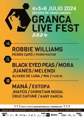 Foto: Robbie Williams y Black Eyed Peas actuarán en un Granca Live Fest 2024 que confirma una tercera jornada