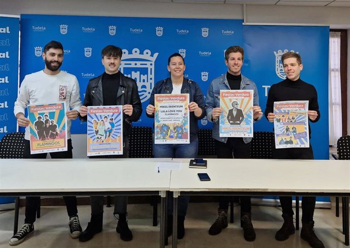 La concejala de Turismo de Tudela, Irune García, presenta los conciertos de la Fiesta de la Verdura.