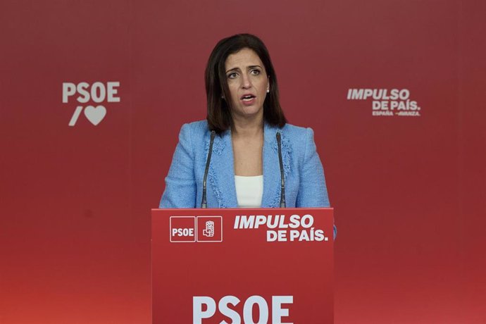 Archivo - La nueva Portavoz del PSOE, Esther Peña, a 22 de enero de 2024, en Madrid (España). 