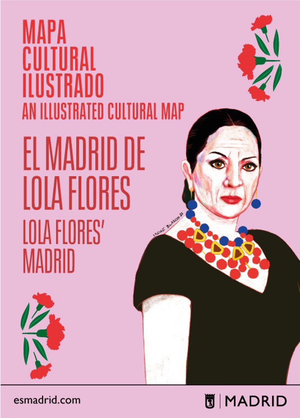 Imagen del mapa cultural ilustrado de Lola Flores