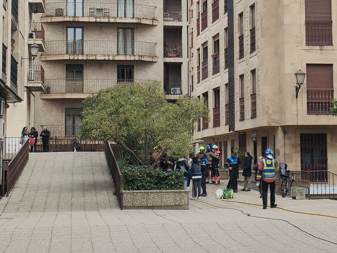 Incendio registrado en una vivienda de Salamanca