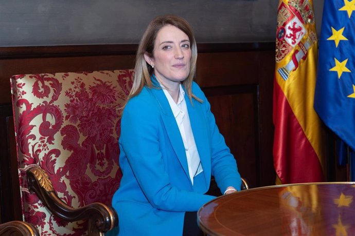 La presidenta del Parlamento Europeo, Roberta Metsola