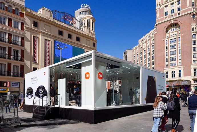 La tienda PopUp de Xiaomi en Madrid.