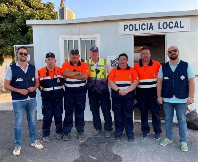 Miembros de Protección Civil de El Puerto.