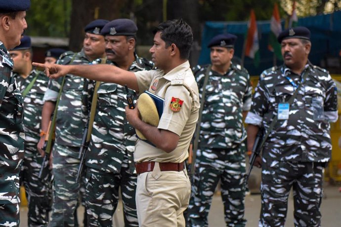 Archivo - Imagen de archivo de la Policía india 