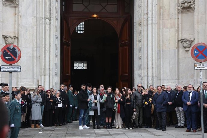La Catedral de Cádiz acoge el funeral por los guardias civiles arrollados por una narcolancha en Barbate, a 11 de febrero de 2024 en Cádiz (Foto de archivo).