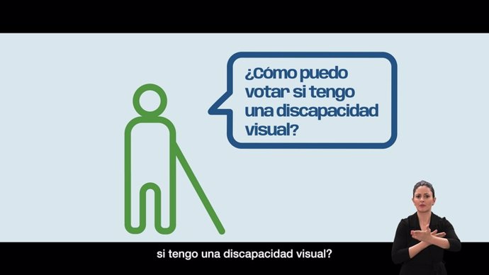 Las personas con discapacidad visual que sepan braille podrán, por primera vez, recibir la documentación adaptada para votar en sus domicilios