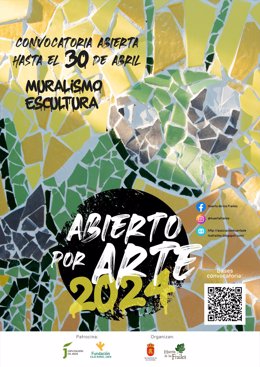 Cartel de 'Abierto por arte' 2024.