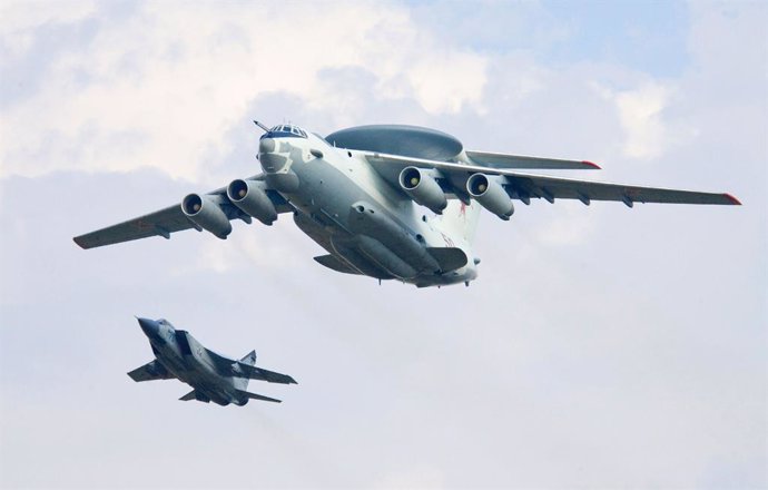 February 23, 2024 - Engels, Saratov, Russia - The Ukrainian Air Force said its fighters on Friday shot down a Russian A-50 military spy plane, the second of the prized aircraft that Kyiv has claimed to destroy this year. The Beriev A-50 is an airborne e