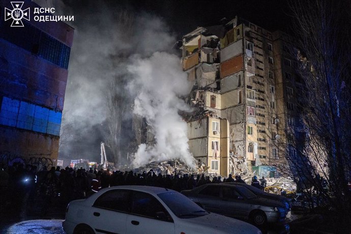 Ataque de Rusia contra un edificio residencial en Odesa