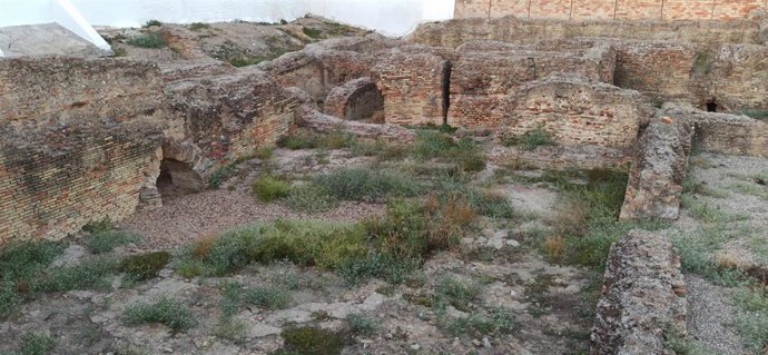 Imagen de las termas menores de Itálica