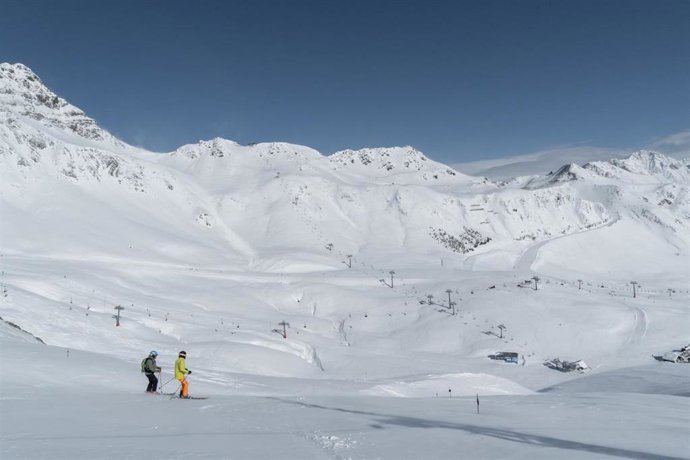 Estación de Aramón Formigal-Panticosa tras las últimas nevadas.