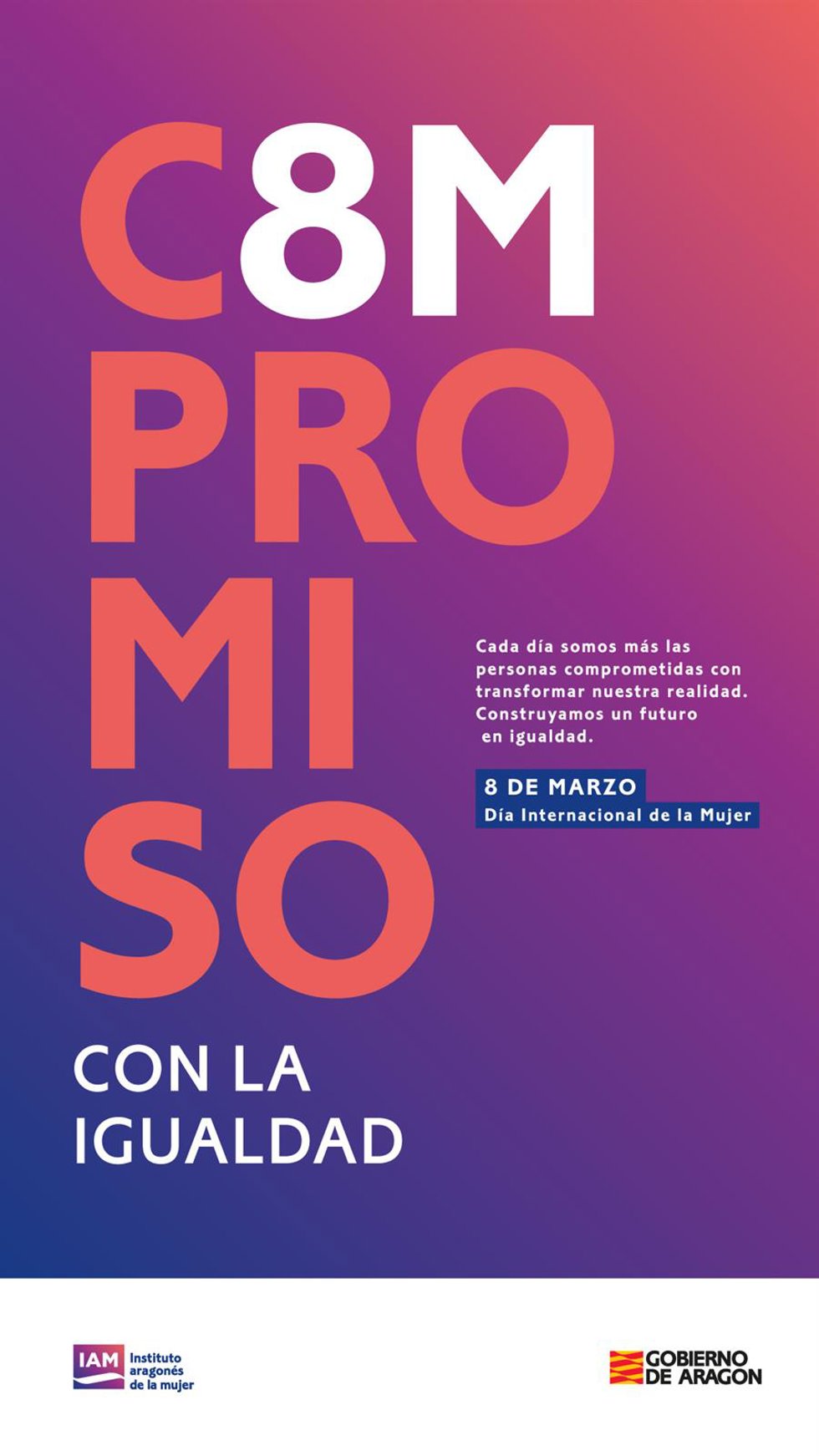 El IAM conmemora este año el 8M bajo el lema 'C8mpromiso con la igualdad'.
