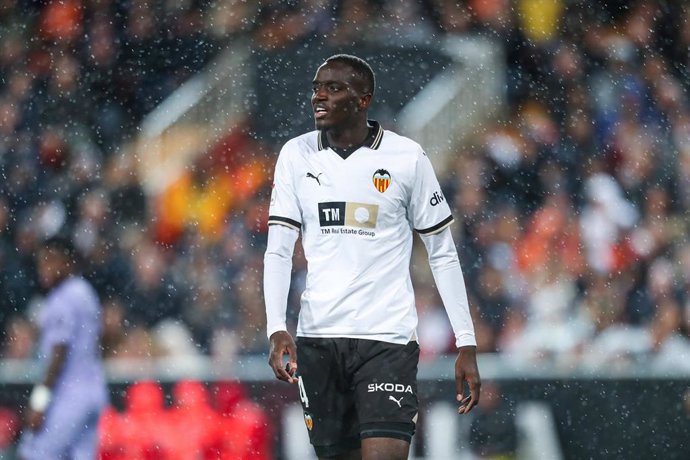 Mouctar Diakhaby durante el Valencia-Real Madrid