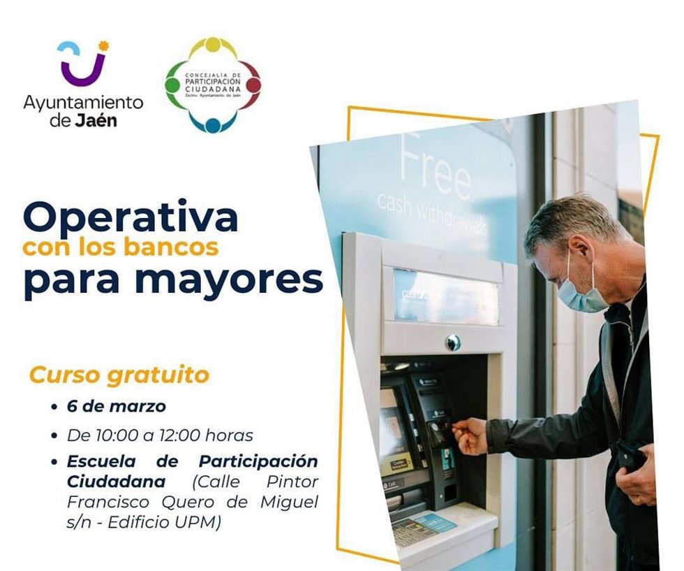 Imagen del cartel del curso organizado por el consistorio jiennense.