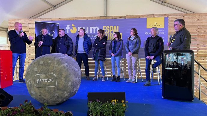 Mascort interviene en la presentación de la IGP Formatge Garrotxa