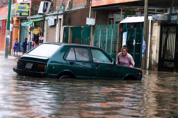 Archivo - Imagen de archivo de inundaciones en Bolivia
