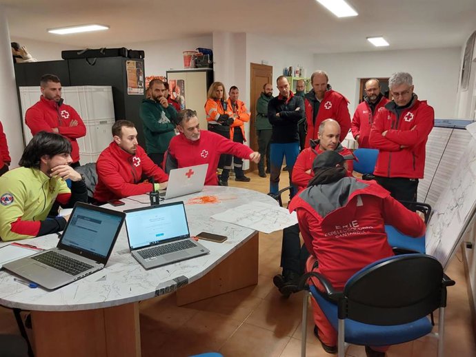 Centro de Mando que ha coordinado el dispositivo de rescate de los espeleólogos