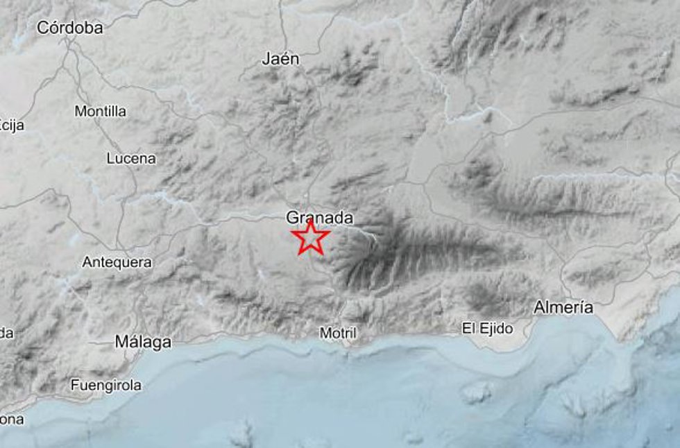 Registrado un terremoto de 2 grados de magnitud con epicentro en Alhendín (Granada)