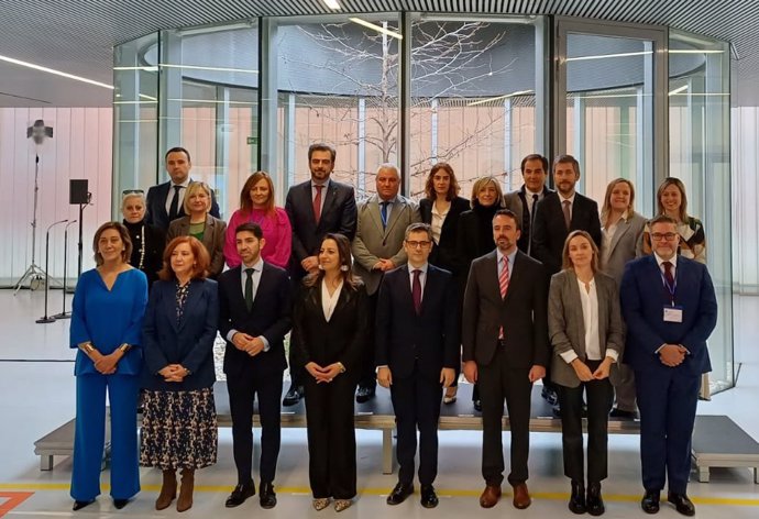 El consejero de Justicia de la Junta de Andalucía, José Antonio Nieto, participa en la Conferencia Sectorial de Justicia, presidida por el ministro Félix Bolaños.