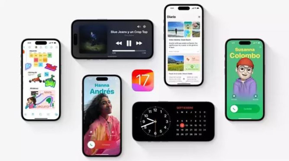 El sistema operativo de Apple, iOS 17