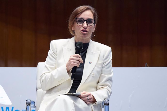 La ministra de Sanidad, Mónica García, inaugura la jornada de la Alliance for Transformative Action on Climate and Health (ATACH) de la OMS sobre 'Trasformación de los sistemas sanitarios ante el cambio climático', en el Ministerio de Sanidad, a 4 de marz