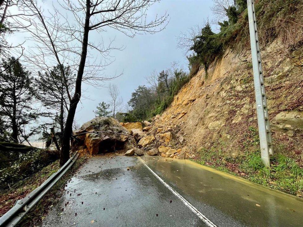 Desprendimiento de una ladera
