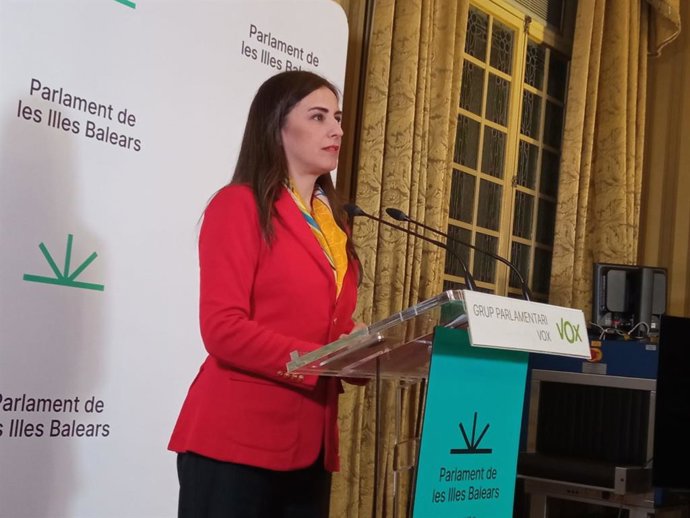 La portavoz de Vox, Idoia Ribas.