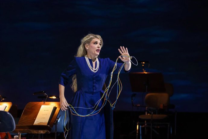 La soprano vasca Vanessa Goikoetxea en el ensayo general de la ópera 'Rusalka'