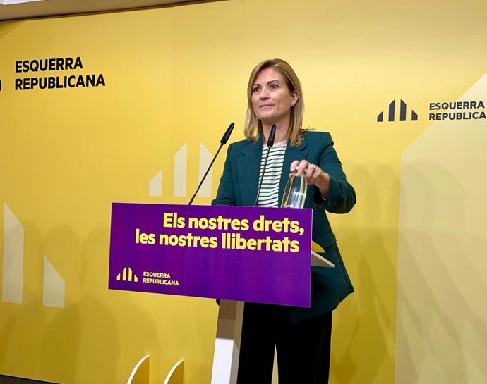 La portavoz de ERC, Raquel Sans