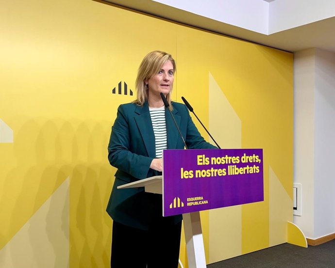 La portavoz de ERC, Raquel Sans