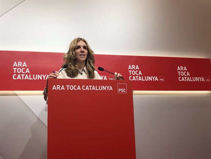 La portaveu del PSC, Èlia Tortolero