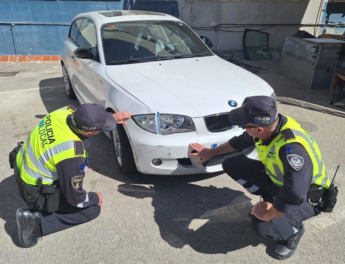 El vehíuclo del presunto autor que atropelló a una joven el pasado viernes en Palma